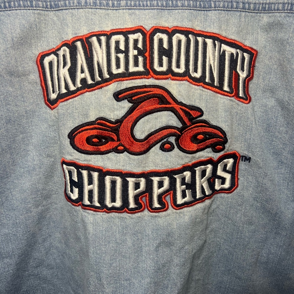 Orange County Choppers Men's Denim Vest Size Large